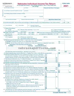 Nebraska 1040N Form