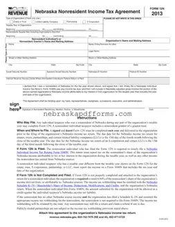 Nebraska 12N Form